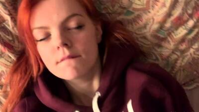 Amateur redhead poses and masturbates with toys - drtuber.com