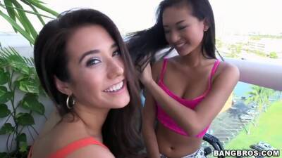 Sasha - Amateur Lesbians Fuck With Sasha Meow And Eva Lovia - hclips.com