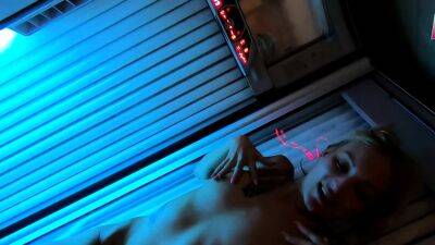 Public Solarium homemade fuck with german skinny teen pov - drtuber.com - Germany