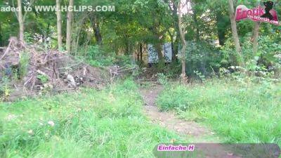 German Skinny Tattoo Brunette Teen At Amateur Outdoor - hclips.com - Germany