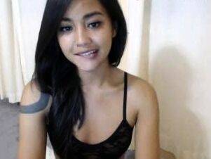 Horny amateur masked Asian teen toying on webcam show - drtuber.com