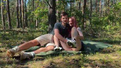 Public couple sex on a picnic in the park KleoModel - xxxfiles.com