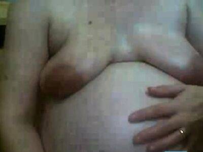 ugly preggo pig in webcam - drtuber.com