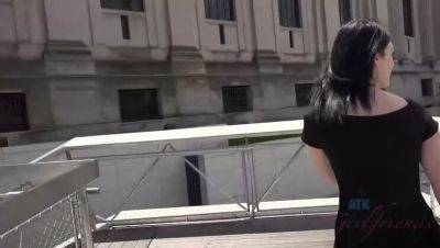 Amateur Brunette Ivy Aura Walking & Flashing in Public - POV & Small Tits - porntry.com