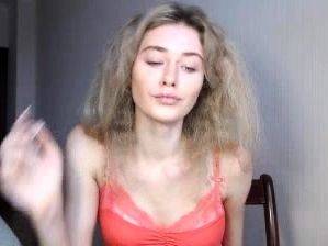 Russian Blonde Babe Masturbating her pussy on webcam - drtuber.com - Russia