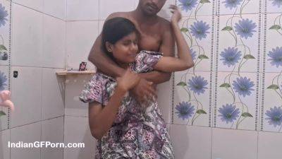 Cute Indian Teen Couple Engaged In Hot Sex In College Bathroom - txxx.com - India