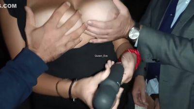 Wife Sucks Cocks In Public In Front Of Cuckold Husband - Real Amateur Dogging - hclips.com