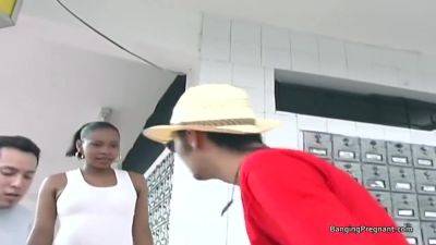 Pregnant Ebony Takes 2 Bbc In Amateur Threesome - Preggo Ghetto Whore - hclips.com