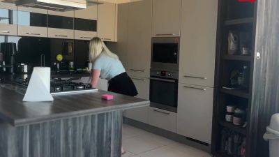 Pov Blonde Amateur Emilynoir Gets Fucked In The Kitchen And Sucks Cock - hclips.com