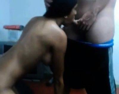 Black Amateur Couple's Titty Fuck Session - drtuber.com