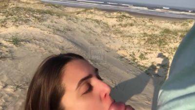 Her Tits And Has Intense Sex On The Beach With Her Boyfriend - Real Amateur - hclips.com - Brazil