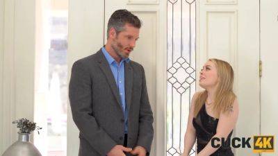 CUCK4K. Couple decided to invite a stranger to realize blonde wife's dirty dream - hotmovs.com - Usa