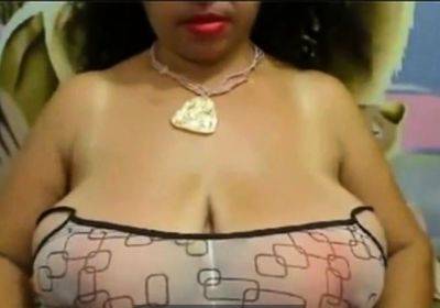 Sweet fat big nippled mature black tits striped on webcam - drtuber.com