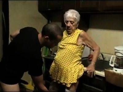 American Amateur Fucks a Dirty-Talking Granny in Doggy Style - drtuber.com - Usa