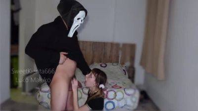 Ghostface Penetrates Me, Exposing My Gaping Asshole: Anal, Blowjob, Creampie, Amateur, Teen, Latina, Big Cock, Petite, Halloween, 18yo - veryfreeporn.com