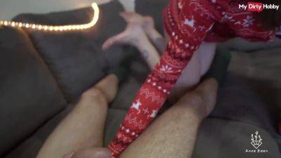 Cute Amateur Gets Cock Up Her Pussy Xmas Style With Anne Eden - hclips.com - Germany