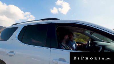 Reese Rideout And Hatler Gurius In Sexy Hitchhiker Spitroasted By Couple 12 Min - upornia.com