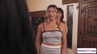 Lesbian milf couple pussy licking brunette teen stepdaughter - hotmovs.com