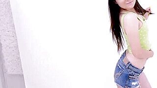 Tiny 18yo amateur does BJ and fucks hard with casting producer - ah-me.com