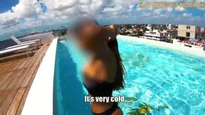 Horny Latina With Big Booty Fucks In Public Pool - Risky Amateur Sex - porntry.com - Venezuela