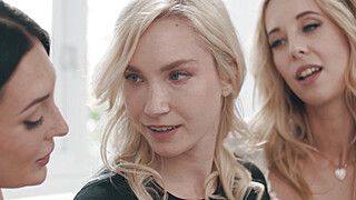 Charlotte Sins - Lesbian couple seducing their neighbor - ah-me.com