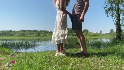 Passionate Sex Of A Teen 18+ Amateur Couple By A Summer Lake Outdoor With Alisa Lovely - hclips.com