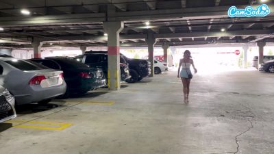 Camsoda - Hot Amateur Teen Masturbates in the Car Wash then Fucked by Step-Brother - hotmovs.com