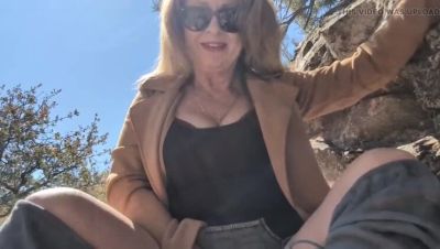 Hot Mature MILF Squirts Outdoor with Dildo - Real Amateur Solo Masturbation - porntry.com - Usa