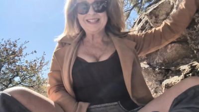 Hot Mature MILF Squirts Outdoor with Dildo - Real Amateur Solo Masturbation - porntry.com - Usa