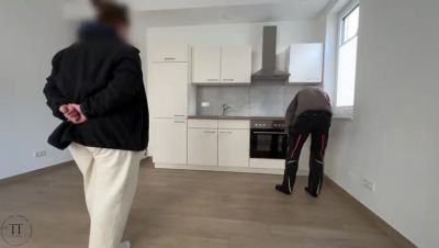 Hot Amateur Housewife Blows Landlord For Deposit - Deep Throat & Cum In Mouth - porntry.com - Germany