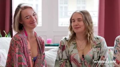 Hot German Lesbian Threesome - Big Tits Amateurs Fingering & Eating Pussy - veryfreeporn.com - Germany
