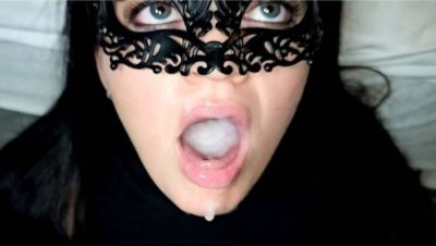 Amateur MILF Millie Fox Swallows Huge Cum Load After 2 Days - Homemade Blowjob & Cum in Mouth - porntry.com