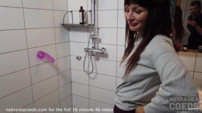 Nebraska Jim - Amateur Brunette Takes A Huge Dildo - hclips.com