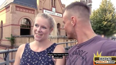 Inked public babe fucked by sex date outdoor in amateur sex - sexu.com - Germany
