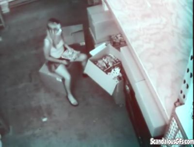 Stock room slut masturbating caught on spycam - hotmovs.com