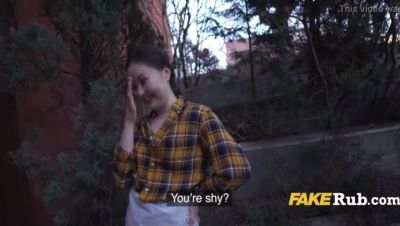 Erik Everhard - Amateur Asian Baker Fucks Hard in Public - POV Creampie with Luna Truelove - porntry.com