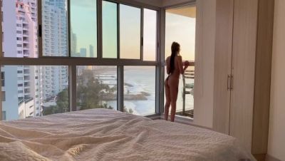 Angel Emily - Amateur blonde teen Angel Emily gets creampie in public doggystyle fuck by big cock in Colombia - porntry.com - Colombia
