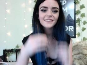 Amateur busty brunette masturbates and does hand job - drtuber.com
