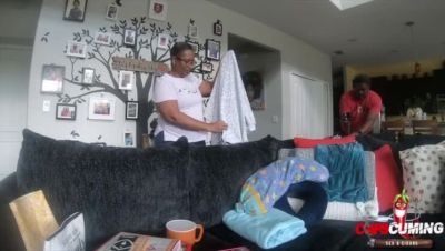 Hot MILF MonniLuv Gets Fucked Hard By Capscuming In The Great Room - Amateur BBW Ebony Couple - porntry.com