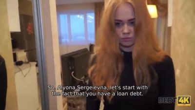 Hot Redhead Rose Wild Pays Debt with Doggystyle Sex - POV Amateur Teen - xxxfiles.com - Russia