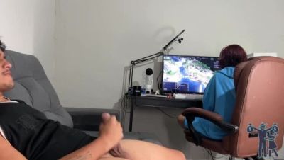 Hot MILF Catches Me Jerking Off & Gives Surprising Blowjob - Amateur Latina Brunette - porntry.com