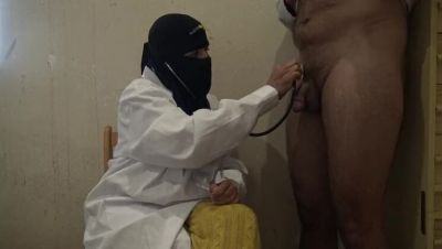 Hot Algerian Nurse in Marseille Gives Patient a Handjob - Big Cock Amateur Sex - porntry.com - France - Morocco
