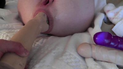 Amateur anal fisting and creampie - drtuber.com