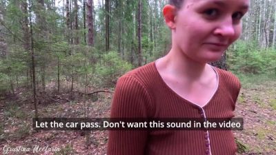 Real Russian Couple Filmed Their Uexpected Blowjob In The Wood - hclips.com - Russia