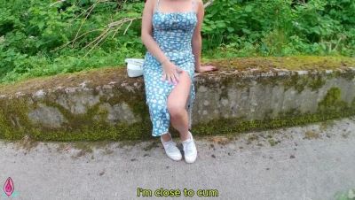 Hot German Amateur Litclit69 Gets Remote Vibrator Orgasm in Dress Before Rough Doggy Fuck - porntry.com - Germany
