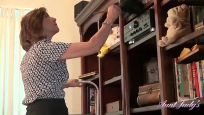 60yr Old Texas MILF Marie Fucks Step Nephew While Cleaning House - Amateur GILF Action - xxxfiles.com