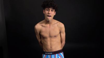 Curly twink boy shows off his slim body on webcam - drtuber.com