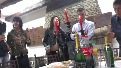 MILFs and babe in amateur group sex after dinner - drtuber.com