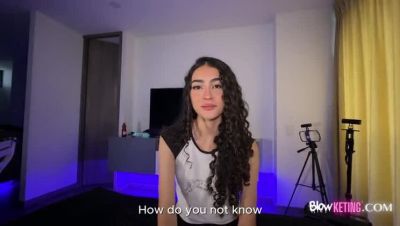 18yo Latina Teen Records Her First Sex Tape - Nervous Amateur Blowjob & Doggy Style - porntry.com - Colombia - Chile