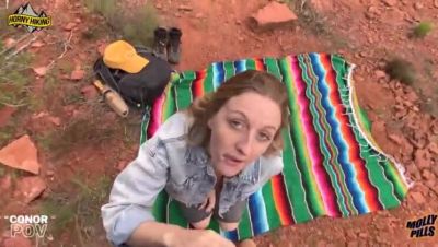 Molly Pills - Horny Hiking Sex with Molly Pills - Amateur Outdoor Blowjob & Hardcore POV - xxxfiles.com